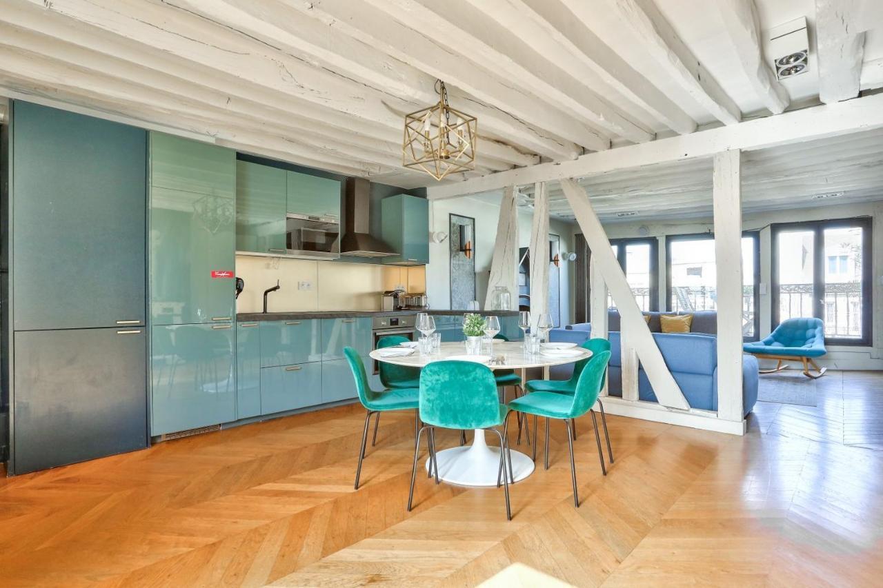 Le Marais Superb Apartment Terrace Paris Free Netflix Bagian luar foto