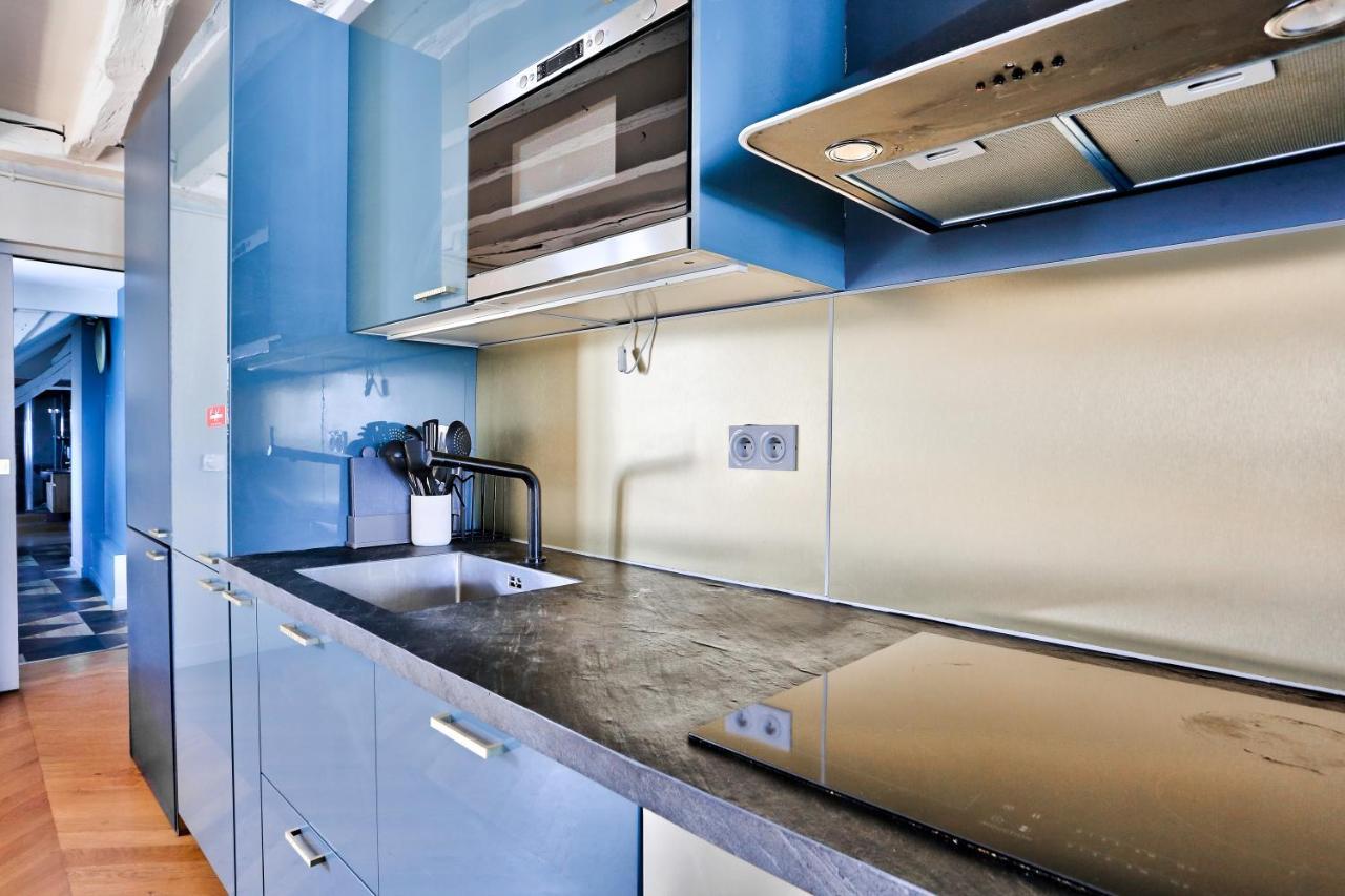 Le Marais Superb Apartment Terrace Paris Free Netflix Bagian luar foto